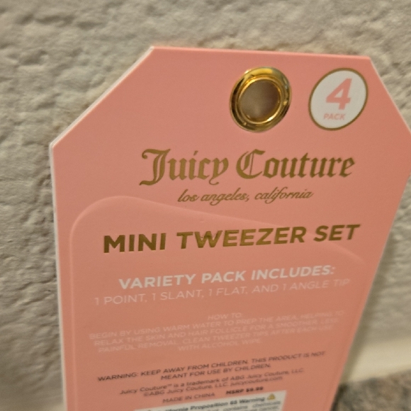 Juicy Couture Colorful Tweezer Set of 4 Nwt - Picture 3 of 3